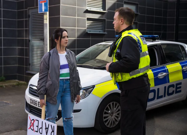 Read more about the article Coronation Street spoilers: Struggling Amy arrested at date rape protest