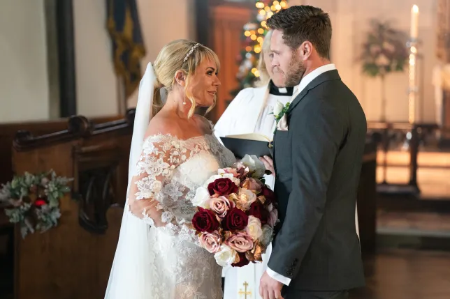 You are currently viewing EastEnders Christmas spoilers: Wedding drama confirmed for Sharon Watts and Keanu Taylor in new pictures ahead of murder