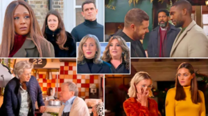 Read more about the article 25 soap spoilers for w/c December 4: EastEnders sex shock exposed, Emmerdale’s Aaron goes too far, Neighbours teamwork, Corrie exit plan, Hollyoaks wedding