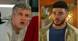 Read more about the article Emmerdale spoilers: Big twist as Nate Robinson catches Caleb Milligan getting passionate – but it’s not with Tracy Metcalfe