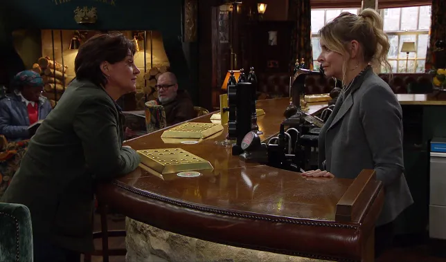 You are currently viewing Emmerdale spoilers: Moira Barton confronts broken Charity Dingle as Moses goes missing