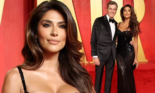 Read more about the article Vanity Fair Oscar Party 2024: Home and Away star Pia Whitesell turns heads in a stunning evening gown alongside her ‘super agent’ husband Patrick Whitesell